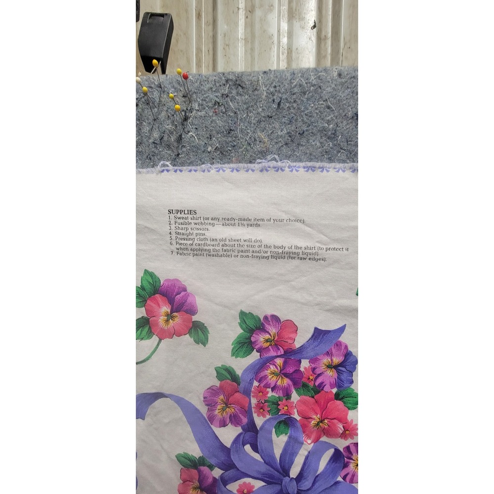 Sewing Pansies Bows & Applique 2 Panels Bundle - Picture 3 of 14